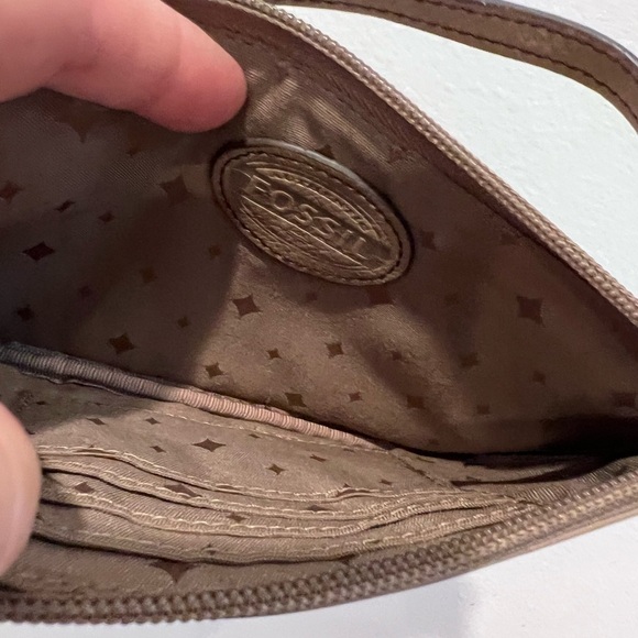 Fossil Patchwork Leather Multicolor Wristlet Wallet Key Per Soft - Picture 4 of 5